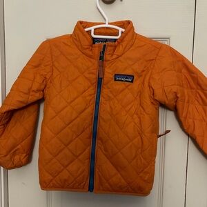 Patagonia Kids Bright Orange Puffer Jacket